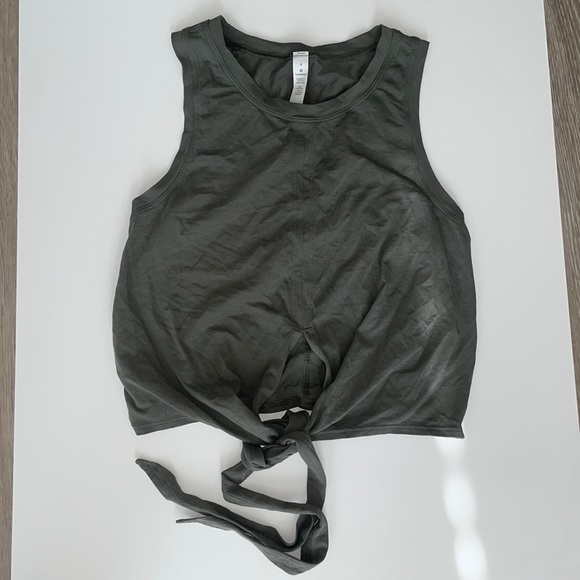 Lululemon Olive Green Tank Top Size 4 - Picture 1 of 6
